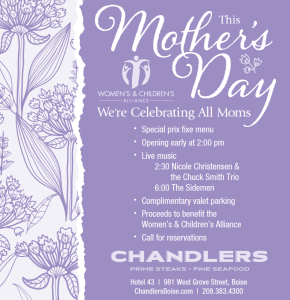 Chandlers Ad for Mother's Day